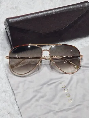 Gucci Bamboo   Pilot Ladies Sunglasses Vgc • £115