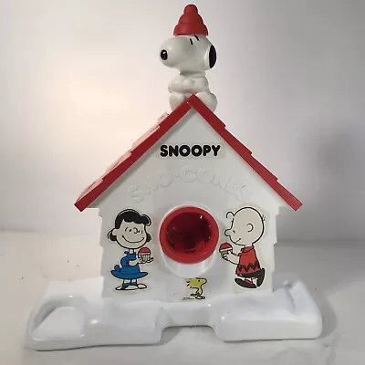 Vintage Snoopy Peanuts Sno-Cone Machine Toy Summer Fun! Charlie Brown Woodstock • $12.99