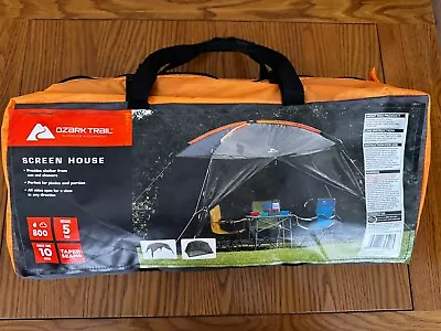 Ozark Trail Screen House Gazebo/Tent - Grey/Orange - NEW IN BAG • £49.99