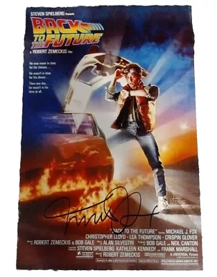 Michael J  Fox Back To The Future Movie Signed Autographed 11x17 Photo Poster • $249.99