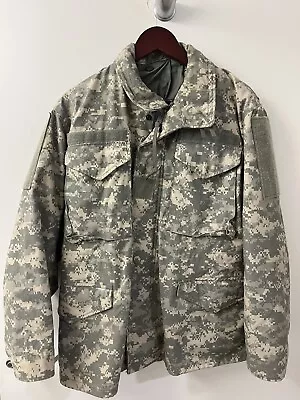 US Military ACU Cold Weather Field Coat Universal Pattern  ~ Large Regular • $45