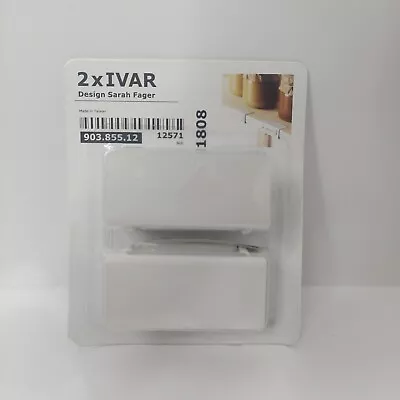 IKEA Shelf Label Holder Ivar Sarah Fager White Metal 2-Pack Factory Sealed New • $35