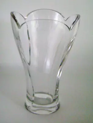 Vintage Heavy Lead Crystal 8  Tulip Vase • $18