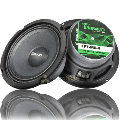 Timpano 6.5  Mid Range Loudspeakers 140 Watts Max Power 4 Ohm TPT-M6-4 Pair • $34.95