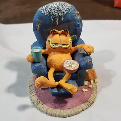 VTG GARFIELD FIGURINE  SITTIN' PRETTY  BY THE DANURY MINT 1990's JIM DAVIS • $9.95