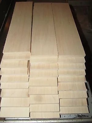 Ten (10) Pieces Thin Kiln Dried Sanded Maple 12  X 4  X 1/8  Lumber Wood • $38.95