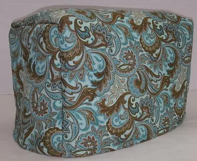 Brown & Teal Paisley Toaster Cover • $16.99