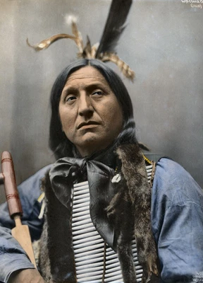 £3.99 • Buy Native American Sioux Indian Chief Left Hand Bear Oglala Poster Art Print A3 A4