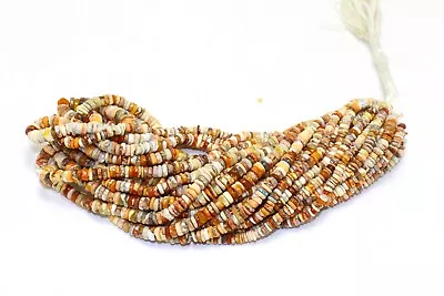 Natural Mexican Fire Opal Smooth Heishi Gemstone Beads 5-6mm 16 Inch Gemstone • $19.99