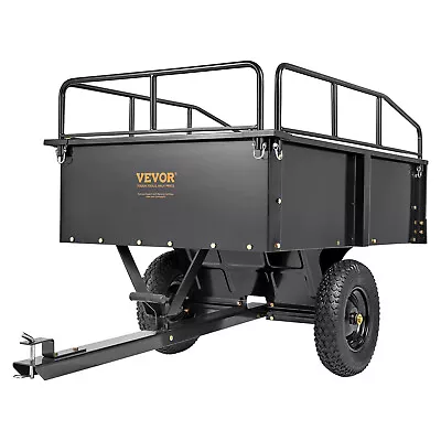 VEVOR Dump Trailer Tow Behind Dump Cart 750 Lbs 15 Cu. Ft. Steel Construction • $256.99