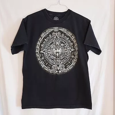 ODM Mayan Calendar Graphic T-shirt Men's Adult Large - Black • $9.99