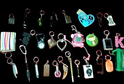 Large Lot Of Fun Vintage Novelty Key Chains Rings Brass Lighter Coach John Deere • $29.99