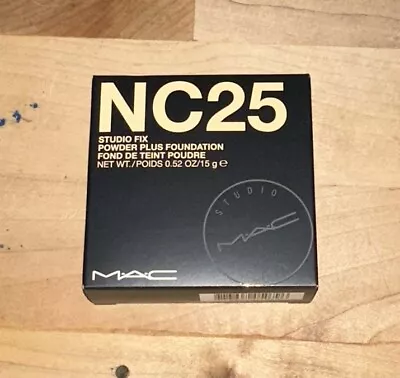 MAC Studio Fix Powder Plus Foundation NC25 Full Size 0.52oz/15g NEW IN BOX • $25