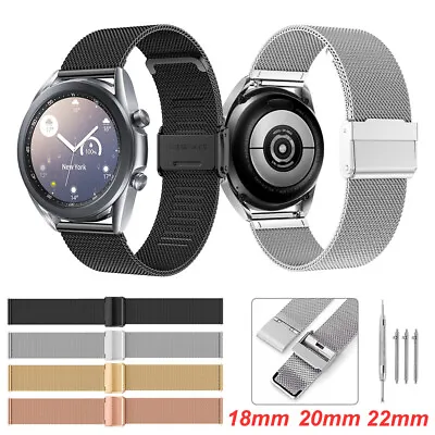18mm-22mm Mesh Stainless Steel Watch Band Wrist Bracelet Strap Replacement Band • $9.47