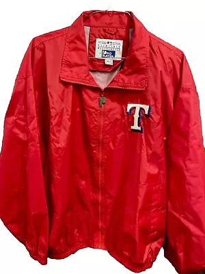 Vintage Texas Rangers Pro Layer Windbreaker MLB Genuine Merchandise XL • $49.99