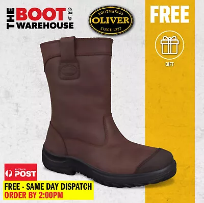 Oliver 34692 Steel Toe Safety Work Boots Pull On Riggers & Mining UPGRADED STYL • $104.24