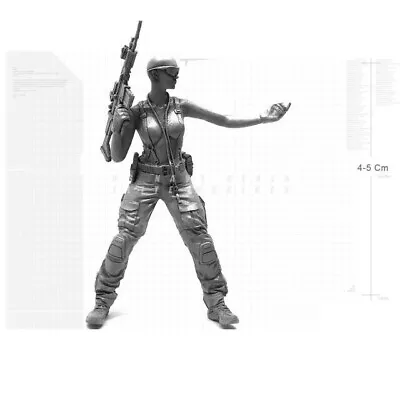 1/35 Sexy Female Ops Militia Soldier Rifle Resin Model Kit Unassembled Unpainted • $20.47