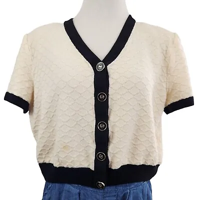 St. John Collection By Marie Gray Vintage Women's Size 10 Knit Top Short Sleeve • $49