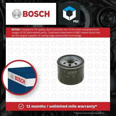 Oil Filter F026407022 Bosch 504091563 93181255 15400RZ0G01 A2811800310 P7022 New • £8.30