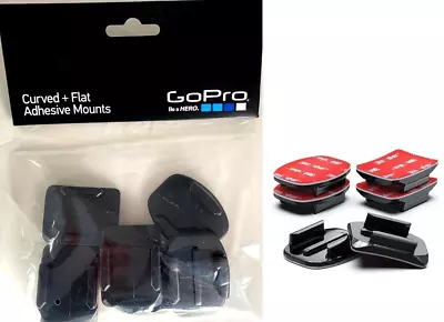 GoPro Flat + Curved Adhesive Mounts (All GoPro Cameras) - Official GoPro Mount • $11.49