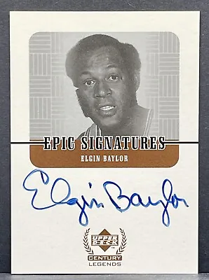 1999 Upper Deck Century Legends Epic Signatures Elgin Baylor Autograph HOF AUTO  • $69.95
