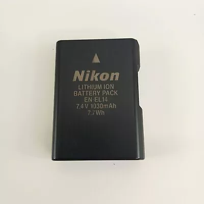 Nikon OEM 27126 EN-EL14 Battery (Black) For D3100 D3200 D3300 D3400 D5200 5300 • $19.99