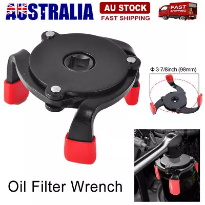 58-100mm Oil Filter Wrench 3Jaw Adjustable Car Oil Filter Removal Tool Non-slip • $16.59