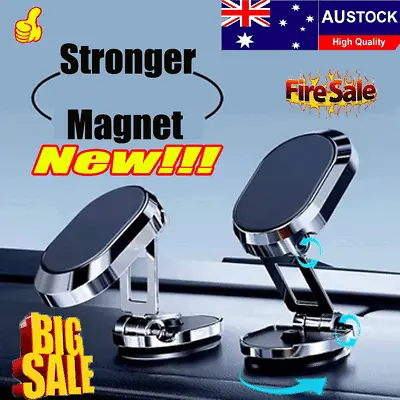 Metal Magnetic Car Phone Holder Folding Magnet Mount Mobile Cell Phone Stand GPS • $12.25