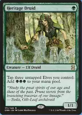 MTG Magic - Heritage Druid - Eternal Masters - Rare - Foil Near Mint • $8.96