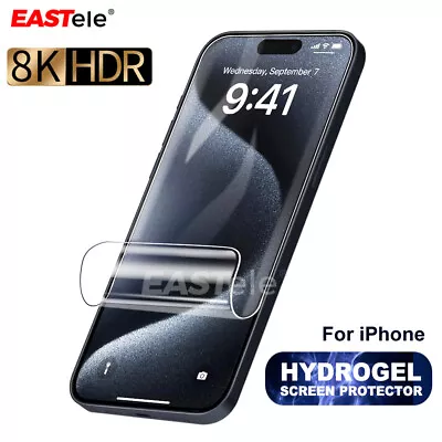 For Apple IPhone 15 14 13 12 11 Pro XS MAX XR 8 7 Plus HYDROGEL Screen Protector • $5.95