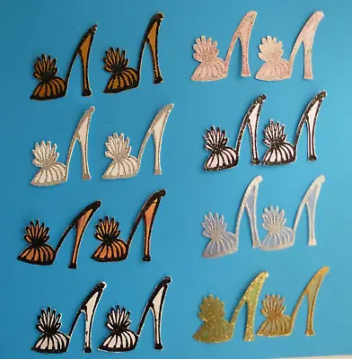 Embellishments. DIE CUTS .  16 Vellum  SHOES  In  8 Pairs .BNIP.(M) • £1.50