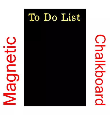 £8.99 • Buy Personalised Fridge Magnet Chalkboard Magnetic Blackboard To Do List Chalk Board