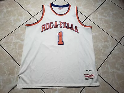 Rare Jay-z S.carter Roc-a-fella 1996-2003 Mitchell & Ness Jersey 56 Sewn  • $248.95