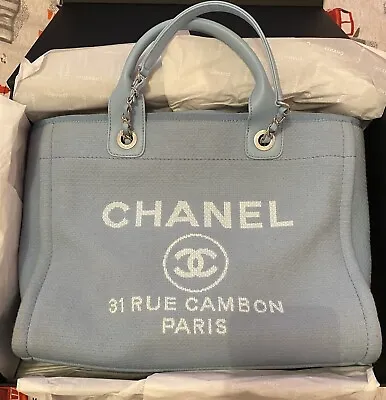 Authentic Chanel Deauville Tote (With Box) • $7000