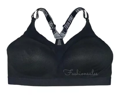 Victorias Secret Incredible Lightweight Lined Support Sports Bra Black New • $22.99