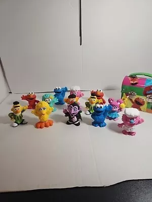 HASBRO Sesame Street Workshop Lot Of 13 Figures Figurines 2013 With Sm Lunch Box • $20