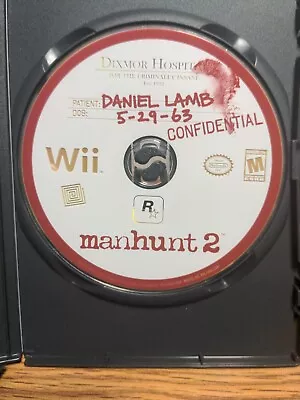 Manhunt 2 (Nintendo Wii 2007) - Disc Only Tested Working • $7.99