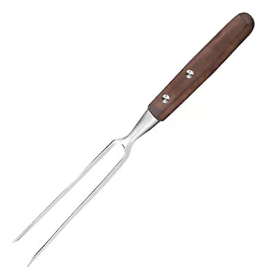 12.2 Inches Vintage Meat Carving Fork Stainless Steel Wood Handle BBQ Fork • $14.89