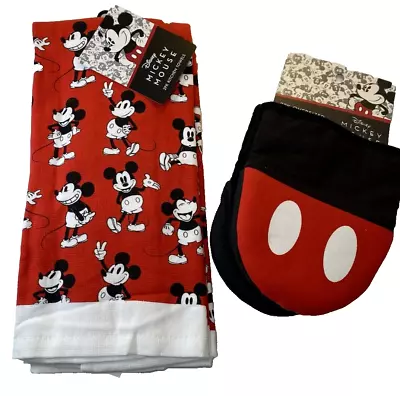 Mickey Mouse Kitchen DecorNew Oven Mitts & Dish Towels • $22.16