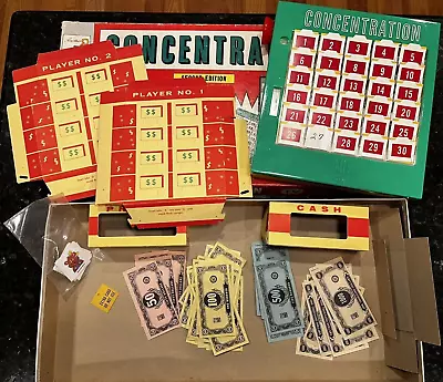 Vintage 1960 CONCENTRATION Board Game 2nd Ed Rolomatic Puzzle Changer • $15