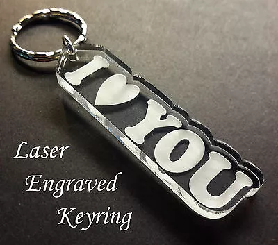 I Love You Keyring With Heart - Valentines Gift / Anniversary / Keepsake • £3.15