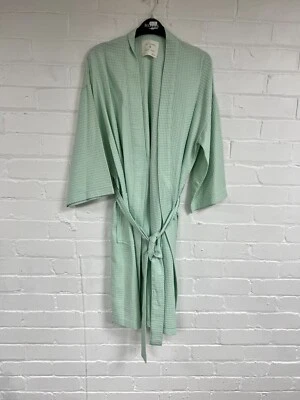 £12.99 • Buy Ex M*S Waffle Dressing Gown Sage Size 6 - 8 (AR6.486)
