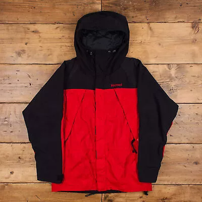 £39.99 • Buy Marmot Windbreaker Jacket M Gorpcore Gore Tex Full Zip Hooded Red Outdoor