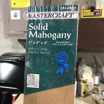 Solid Mahogany 1”x4”x4’ Board • $17