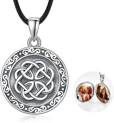 Locket Necklace For Women Men 925 Sterling Silver Photo Necklace That Holds Pict • $138.87