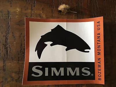 Simms Fishing Products Bozeman Montana Logo Sticker • $12.95