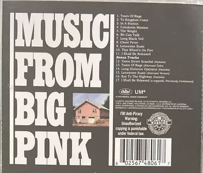 The BAND Music From Big Pink - 50th Anniversary. (CD 2018) • $10