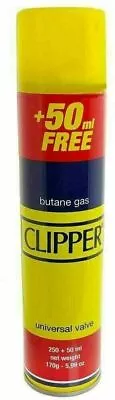 Clipper Universal High Quality Butane Gas Lighter Refill Fluid Fuel 300ML  • £4.99