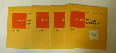 $18 • Buy KODAK WRATTEN GELATIN FILTER NO. 11 XI  3  Or 7.6cm Square NOS