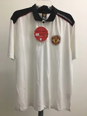 Official Manchester United Polo. Size Large. White Color. • $29.99